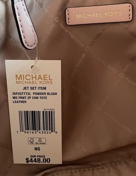 ✨👜 แท้💯กระเป๋า Michael Kors powder blush md tote leather รูปที่ 2