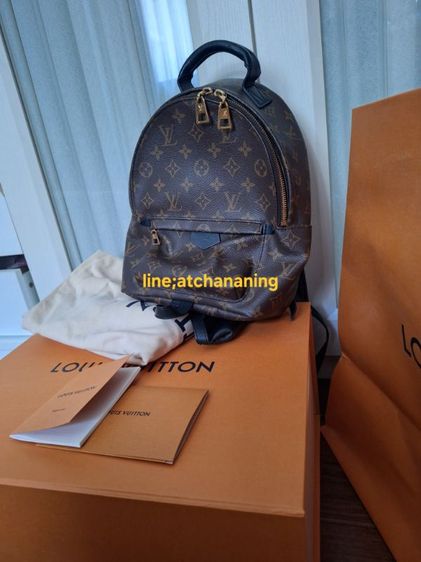 Louis Vuitton หนังแท้ ไม่ระบุ น้ำตาล กระเป๋าเป้ หลุย รุ่นpalm spring มือเดียวออกช็อป