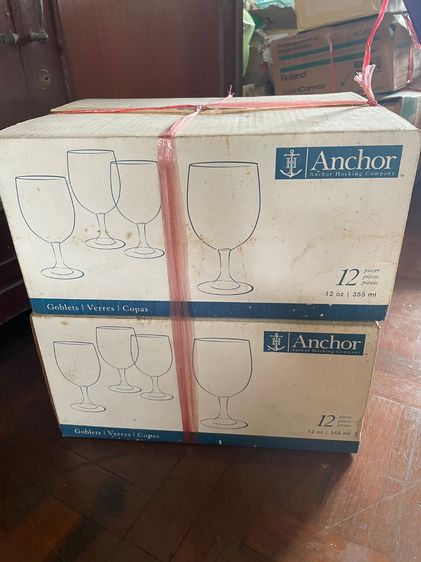 อุปกรณ์บาร์น้ำ ขายแก้วไวน์ Anchor 12oz 355ml.2โหลต่อรองได้