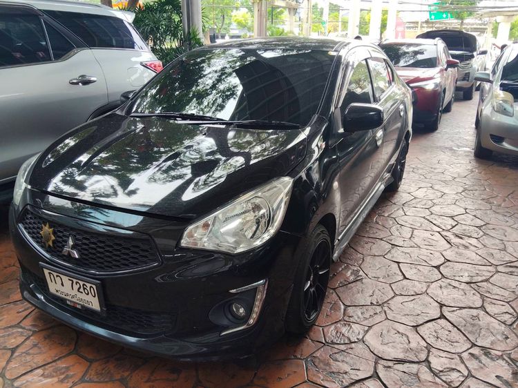 Mitsubishi Attrage 2019 1.2 GLX Sedan เบนซิน ไม่ติดแก๊ส เกียร์อัตโนมัติ ดำ รูปที่ 2