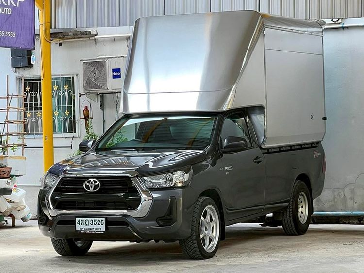 Toyota Hilux Revo 2021 2.8 J Plus Pickup ดีเซล ไม่ติดแก๊ส เกียร์ธรรมดา เทา รูปที่ 2