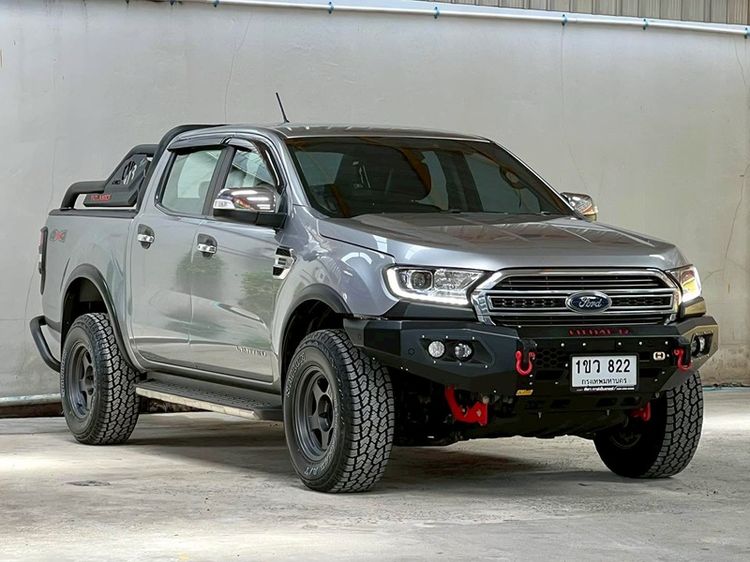 Ford Ranger 2022 2.0 Limited 4WD Pickup ดีเซล ไม่ติดแก๊ส เกียร์อัตโนมัติ เทา