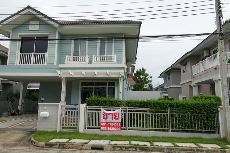 Sansiri ไม่มี 2015 บ้านเดี่ยว 2 ชั้น 54.3 ตร.ว. หมู่บ้านบุราสิริปัญญาอินทรา ใกล้ซาฟารีเวิลด์ แฟชั่นไอแลน ถนนเลียบคลองสอง เขตคลองสามวา กรุงเทพ รูปที่ 2