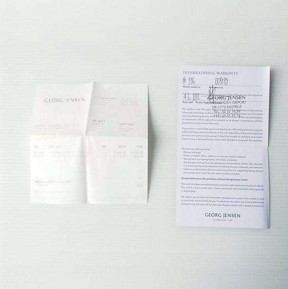 🇹🇭 นาฬิกาผู้หญิง Georg Jensen Torun no336 – ครบชุด – แบตเตอรี่ใหม่ – การออกแบบสไตล์เดนมาร์ก รูปที่ 15