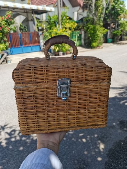 อื่นๆ งานหวายตะกร้าสานปิ๊กนิก  BASKET  PICNIC BASKET   งานจากตู้ญีปุ่นค่ะ
