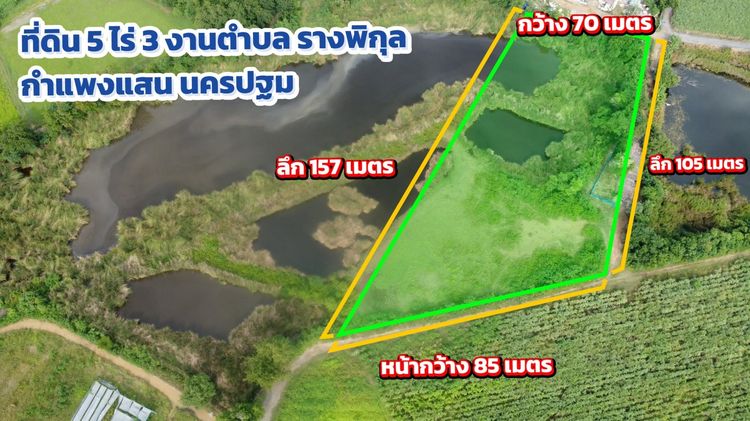 ที่ดินแปลงสวย 5 ไร่ 3 งาน รางพิกุล กำแพงแสน นครปฐม  รูปที่ 2