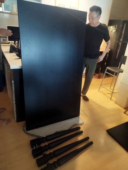 ชุดโต๊ะกินข้าวของikea สภาพใหม่มาก สามารถยืดความยาวเป็น8ที่นั่งได้ รูปที่ 3