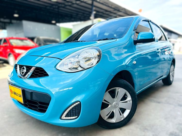 Nissan March 2018 1.2 E Sedan เบนซิน ไม่ติดแก๊ส เกียร์อัตโนมัติ ฟ้า รูปที่ 4