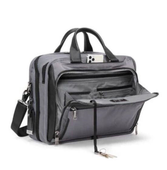 TUMI Alpha X Organizer Briefcase – Meteor Grey สภาพสวย ประกัน TUMI ยังเหลือ รูปที่ 3