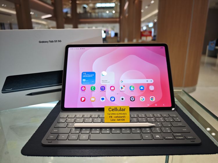 128 GB Samsung Tab S11 5G พร้อมคีย์บอร์ด ประกันCare+ ปีกว่า ครบกล่อง