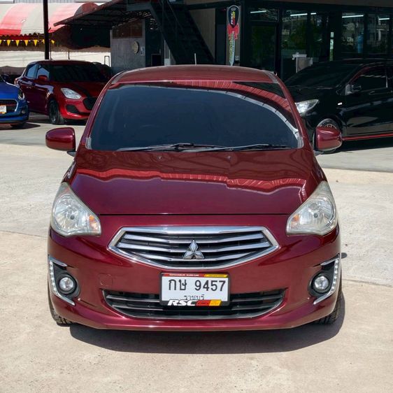 Mitsubishi Attrage 2016 1.2 GLX Sedan เบนซิน ไม่ติดแก๊ส เกียร์อัตโนมัติ แดง รูปที่ 3