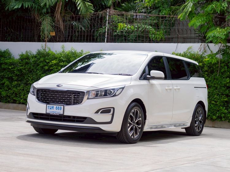 Kia Carnival 2021 2.2 LX Utility-car ดีเซล ไม่ติดแก๊ส เกียร์อัตโนมัติ ขาว รูปที่ 3