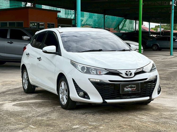 Toyota Yaris 2018 1.2 G Sedan เบนซิน ไม่ติดแก๊ส เกียร์อัตโนมัติ ขาว