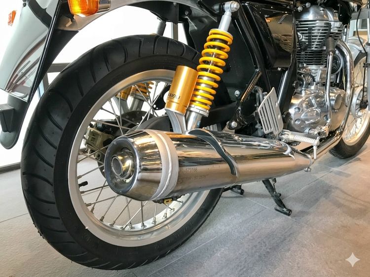 ปลายท่อไอเสียเดิมแท้ศูนย์ ตรงรุ่น Royal Enfield Continental GT 535 สภาพใหม่ รูปที่ 6