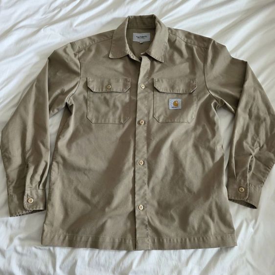 Carhartt WIP รุ่น L/S Craft Shirt สี Leather (น้ำตาลเบจ) ไซส์ S รูปที่ 2