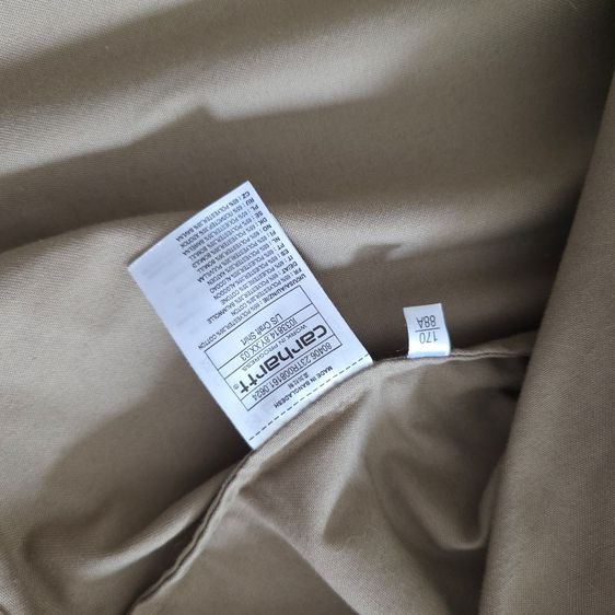 Carhartt WIP รุ่น L/S Craft Shirt สี Leather (น้ำตาลเบจ) ไซส์ S รูปที่ 10