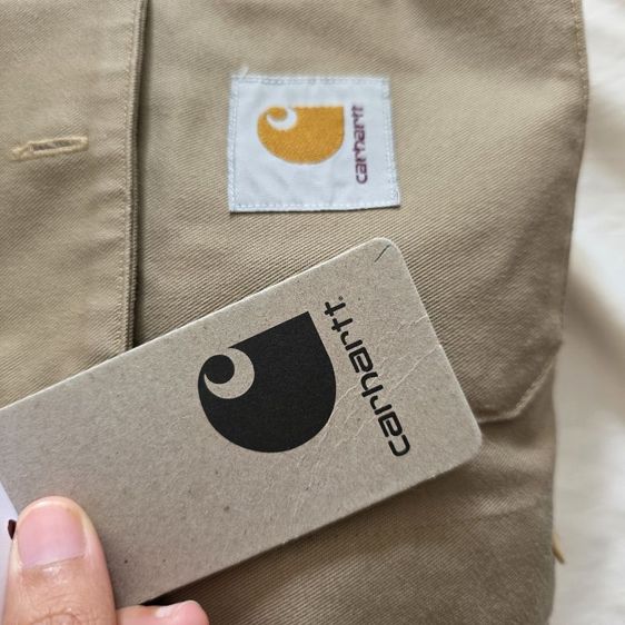 Carhartt WIP รุ่น L/S Craft Shirt สี Leather (น้ำตาลเบจ) ไซส์ S รูปที่ 4