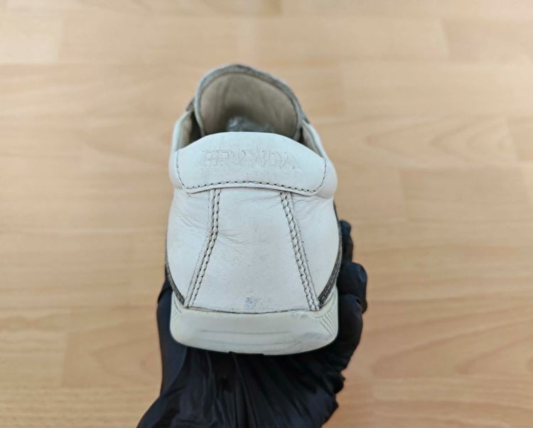 (42eu) PRADA Sport Archive Leather Sneakers รูปที่ 17
