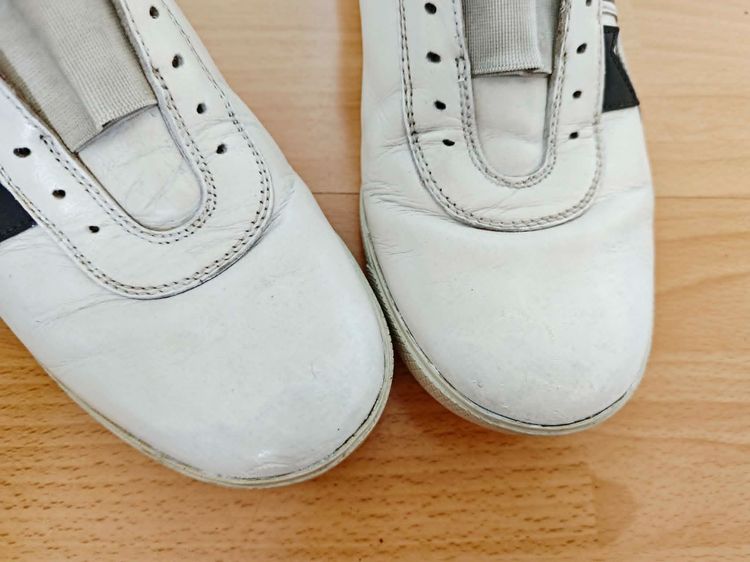 (42eu) PRADA Sport Archive Leather Sneakers รูปที่ 12