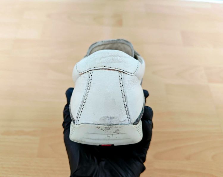 (42eu) PRADA Sport Archive Leather Sneakers รูปที่ 9