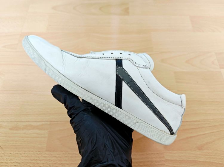 (42eu) PRADA Sport Archive Leather Sneakers รูปที่ 7