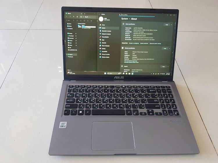 ขายโน๊ตบุ๊คเอซุส Notebook Asus  Intel Core i3 SSD 512GB Ram 12GB จอ 15.6 Windows 11 ที่ชาร์จ กระเป๋า สภาพสวย ทำงานออฟฟิต ดูหนัง ฟังเพลง เล่น รูปที่ 6