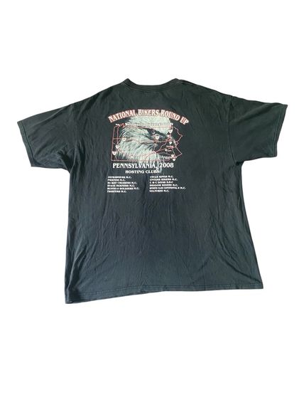 เสื้อยืดสีดำลายกราฟิกจากงาน 31st National Bikers Round Up Pennsylvania 2008 รูปที่ 4