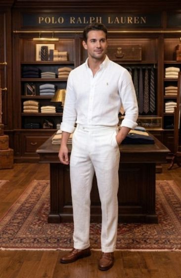 อื่นๆ ขาว polo ralph lauren ลินิน