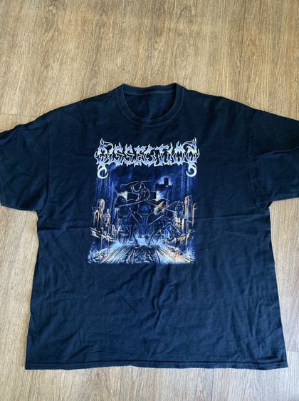 เสื้อทีเชิ้ต XXL ดำ แขนสั้น เสื้อวง Dissection Death Metal