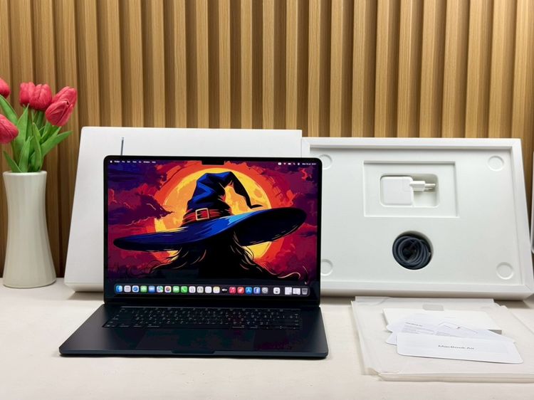 แมค โอเอส 16 กิกะไบต์ อื่นๆ ใช่ MacBook Air 15-inch M4 2025 Ram16GB SSD256GB Midnight apple care 22 April 2027 