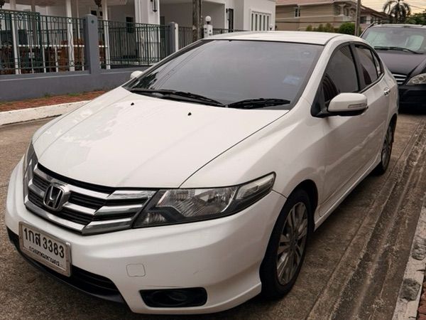 Honda City 2013 1.5 S i-VTEC Sedan เบนซิน ไม่ติดแก๊ส เกียร์อัตโนมัติ ขาว