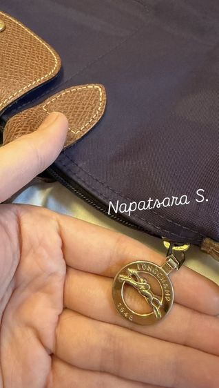 Longchamp Le Pliage Size S สี Bilberry สภาพสวยมาก ของแท้แน่นอนล้านเปอร์เซ็นต์ รูปที่ 4
