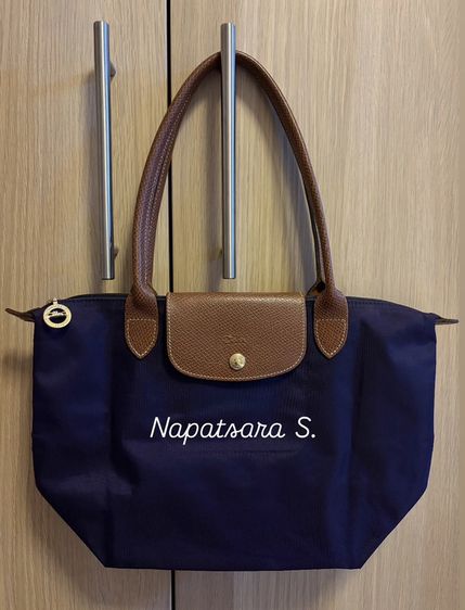 หญิง ม่วง Longchamp Le Pliage Size S สี Bilberry สภาพสวยมาก ของแท้แน่นอนล้านเปอร์เซ็นต์