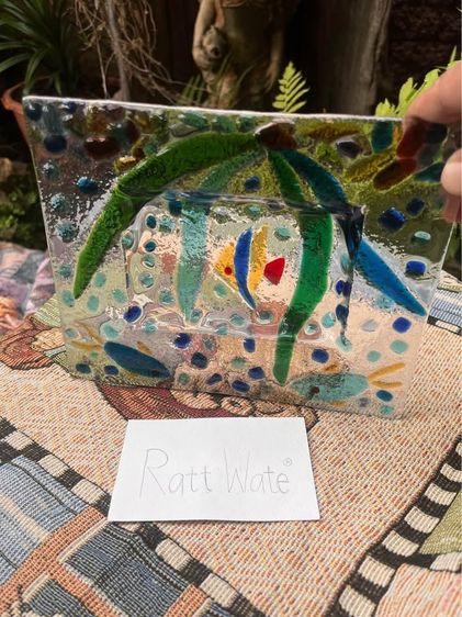 จานแก้ว HANDMADE  รูปที่ 2