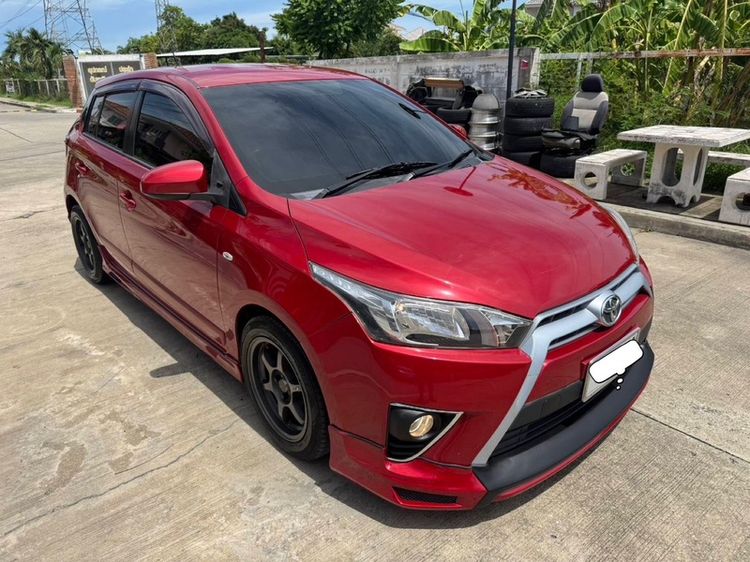 Toyota Yaris 2016 1.2 E Sedan เบนซิน เกียร์อัตโนมัติ แดง รูปที่ 3