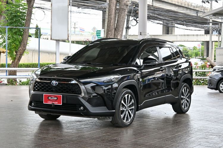 Toyota Corolla Cross 2021 1.8 Hybrid Premium Safety Utility-car ไฮบริด ไม่ติดแก๊ส เกียร์อัตโนมัติ ดำ