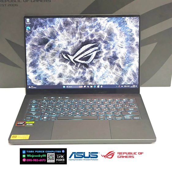 Republic Of Gamers (ROG Gaming) วินโดว์ อื่นๆ อื่นๆ ใช่ (รุ่นใหม่ล่าสุด 2026) Asus ROG ZEPHYRUS G14 GA403GM-SY109WA