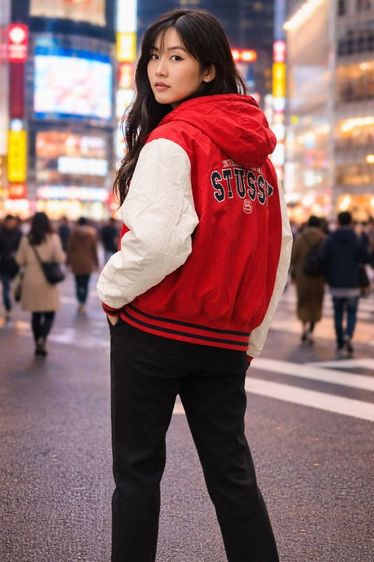 Stussy International "S" Varsity Jacket รูปที่ 2