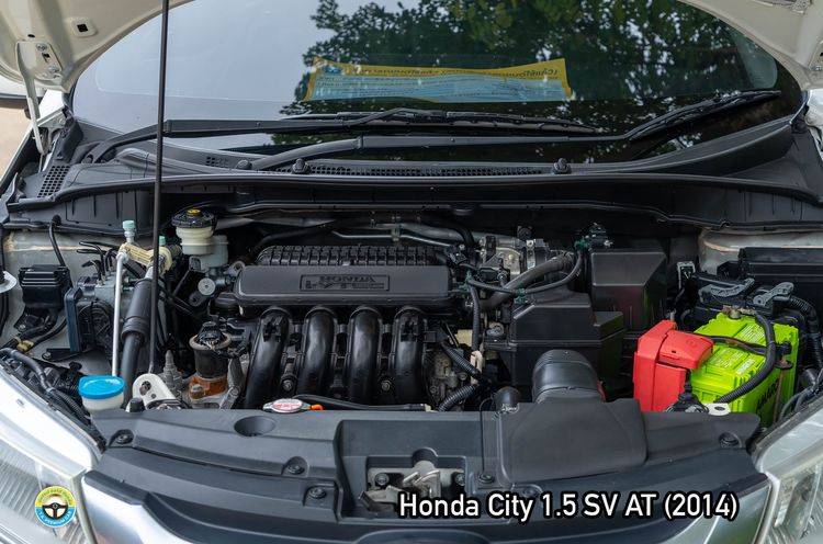 Honda City 2014 1.5 Sv i-VTEC Sedan เบนซิน ไม่ติดแก๊ส เกียร์อัตโนมัติ ขาว รูปที่ 4