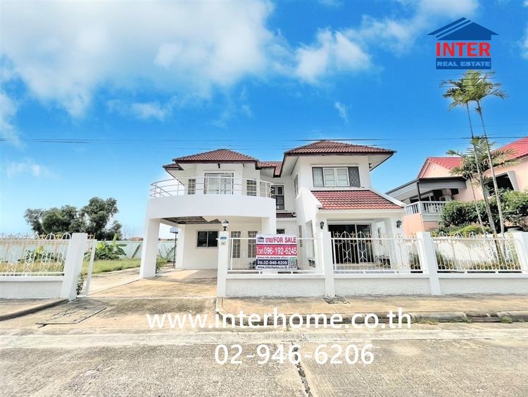บ้านเดี่ยว 2 ชั้น 114 ตร.ว. หมู่บ้านสราญธร คลอง4 ใกล้โรงเรียนสวนกุหลาบวิทยาลัย รังสิต ถนนพระองค์เจ้าสายคลอง4 ถนนไสวประชาราษฎร์ ธัญบุรี ปทุม