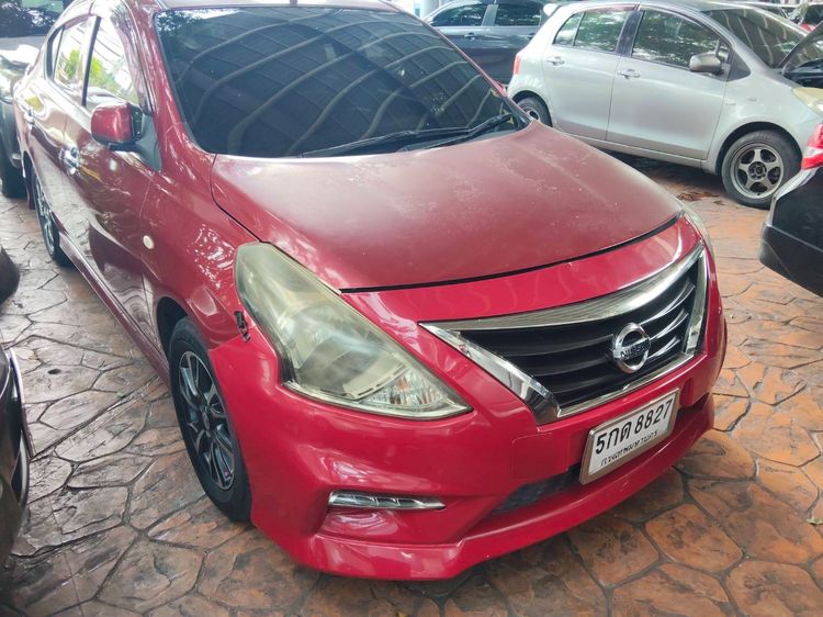Nissan Almera 2016 1.2 E Sportech Sedan เบนซิน ไม่ติดแก๊ส เกียร์อัตโนมัติ แดง