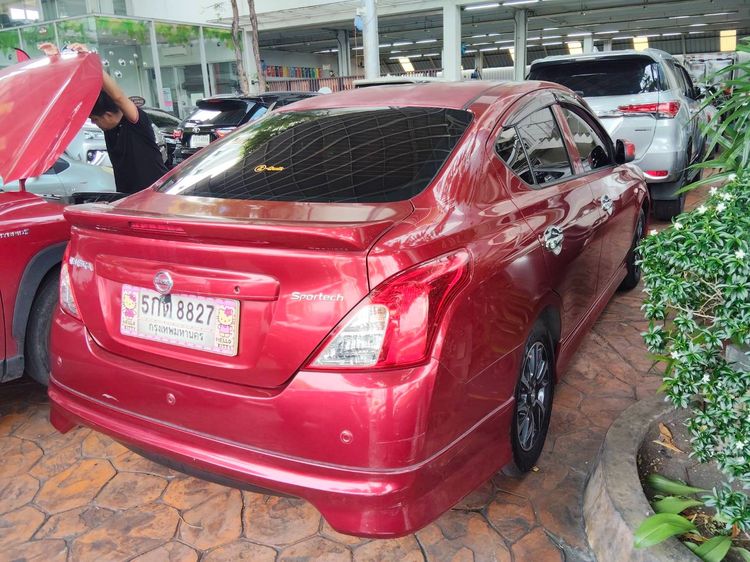 Nissan Almera 2016 1.2 E Sportech Sedan เบนซิน ไม่ติดแก๊ส เกียร์อัตโนมัติ แดง รูปที่ 4