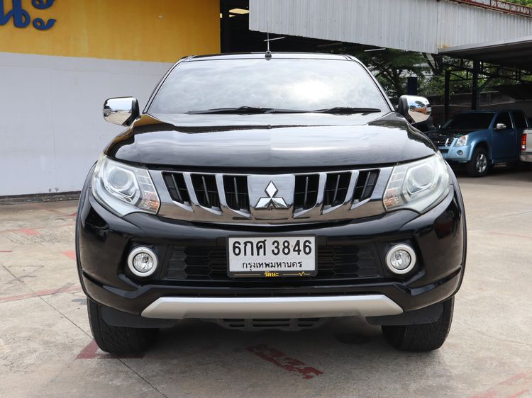 Mitsubishi Triton 2017 All New Double Cab 2.4 GLS Plus Pickup ดีเซล เกียร์อัตโนมัติ ดำ รูปที่ 4
