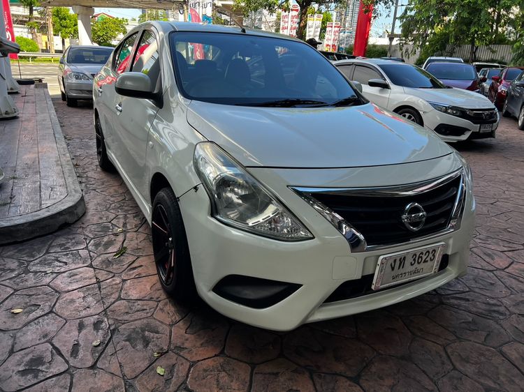 Nissan Almera 2014 1.2 E Sedan เบนซิน ไม่ติดแก๊ส เกียร์อัตโนมัติ ขาว