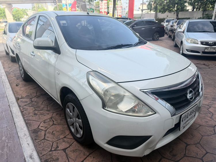 Nissan Almera 2014 1.2 E Sedan เบนซิน ไม่ติดแก๊ส เกียร์อัตโนมัติ ขาว