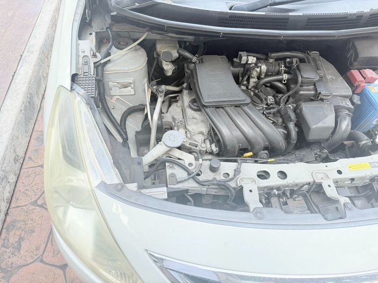 Nissan Almera 2014 1.2 E Sedan เบนซิน ไม่ติดแก๊ส เกียร์อัตโนมัติ ขาว รูปที่ 4