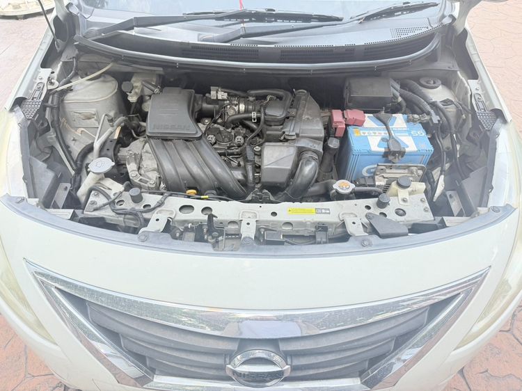 Nissan Almera 2014 1.2 E Sedan เบนซิน ไม่ติดแก๊ส เกียร์อัตโนมัติ ขาว รูปที่ 2