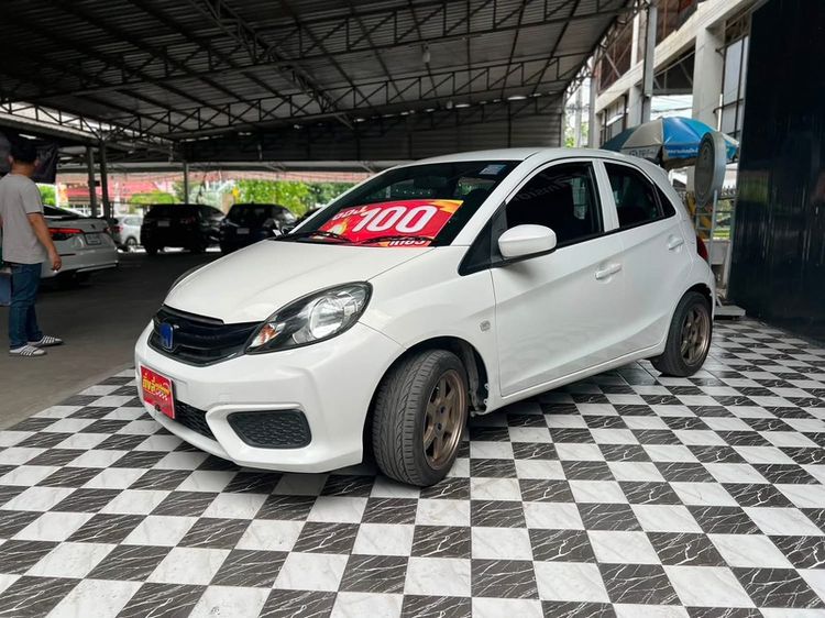 Honda Brio 2018 1.2 V Sedan เบนซิน ไม่ติดแก๊ส เกียร์อัตโนมัติ ขาว รูปที่ 4
