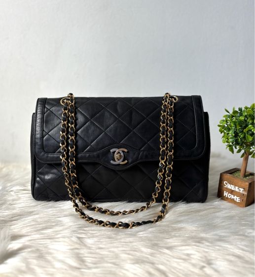 Vintage Double Flap With Two Tone Logo มือสองแท้💯