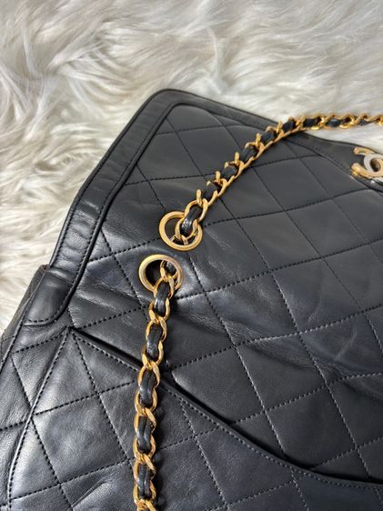 Vintage Double Flap With Two Tone Logo มือสองแท้💯 รูปที่ 14